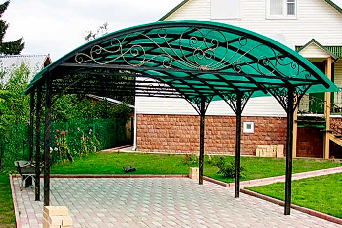 Арочный навес для авто